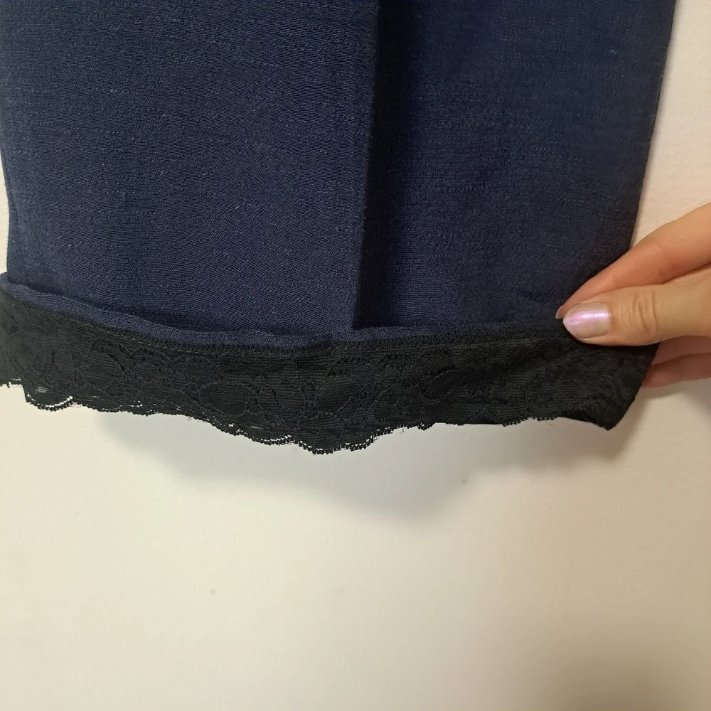 Sezane Linen Blend Trouser Blue 6